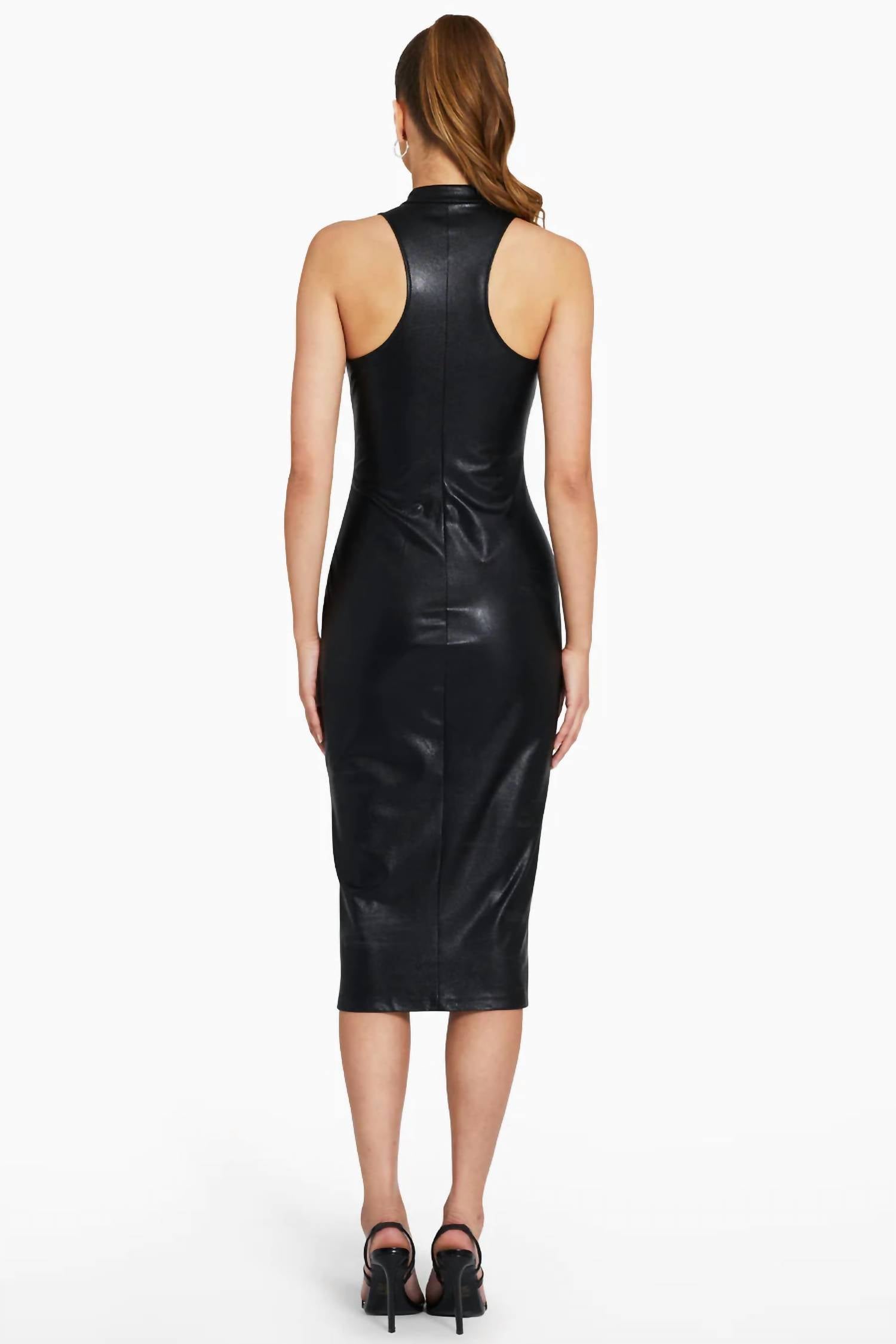 Declan Faux Leather Dress