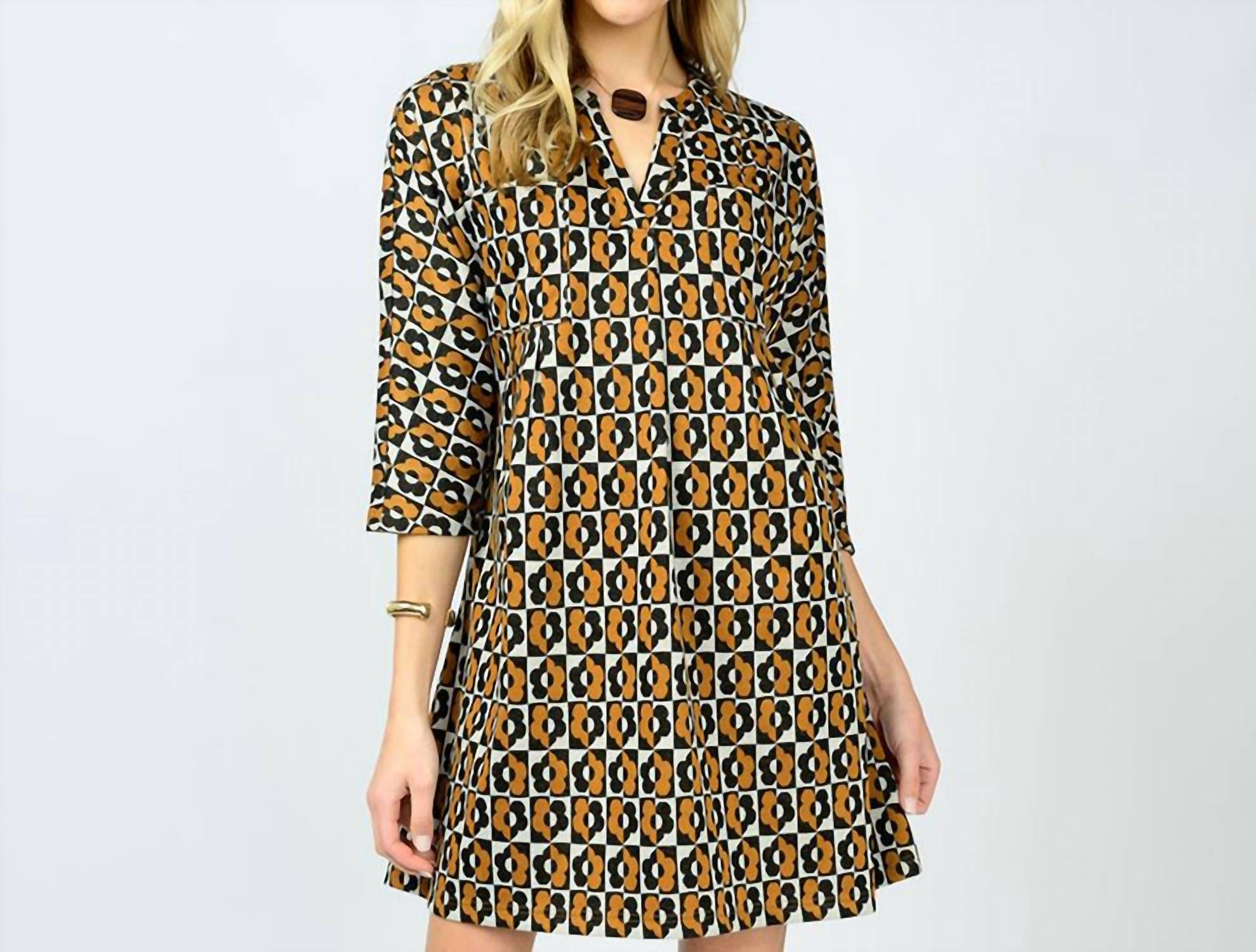 Ivy Jane - Flower Blocks Mini Dress