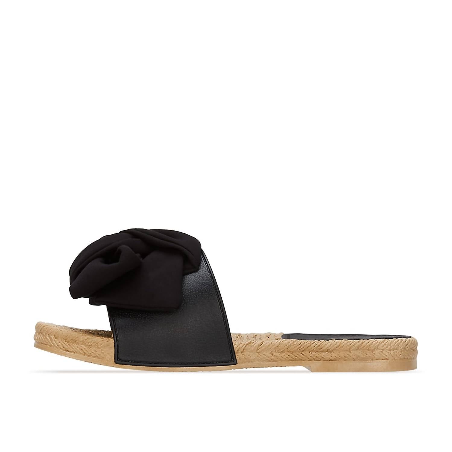 Andrea Women's Bow Knot Sandal in black - women's sandal - detail view