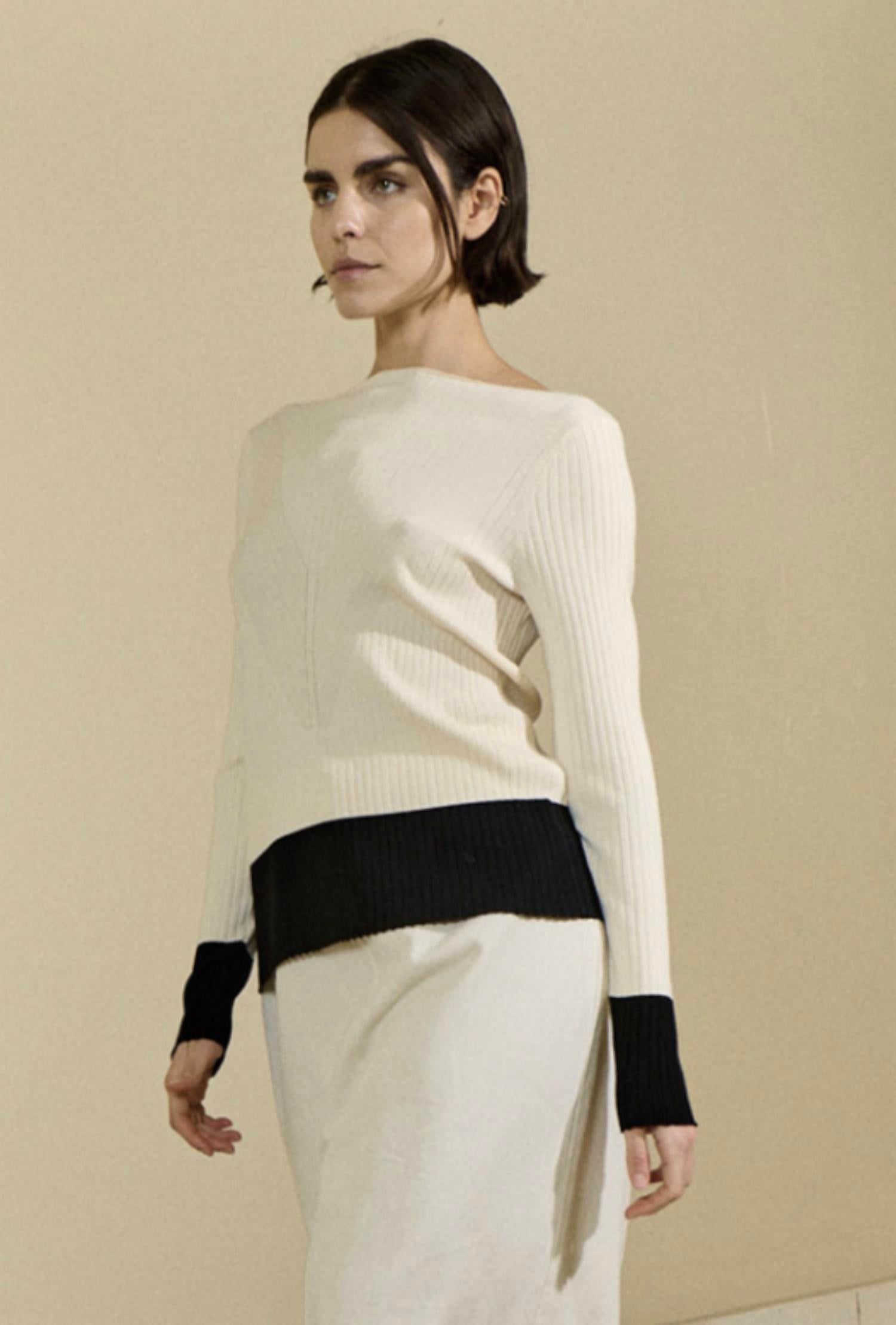 Sita Murt - Color-Block Ribbed Sweater