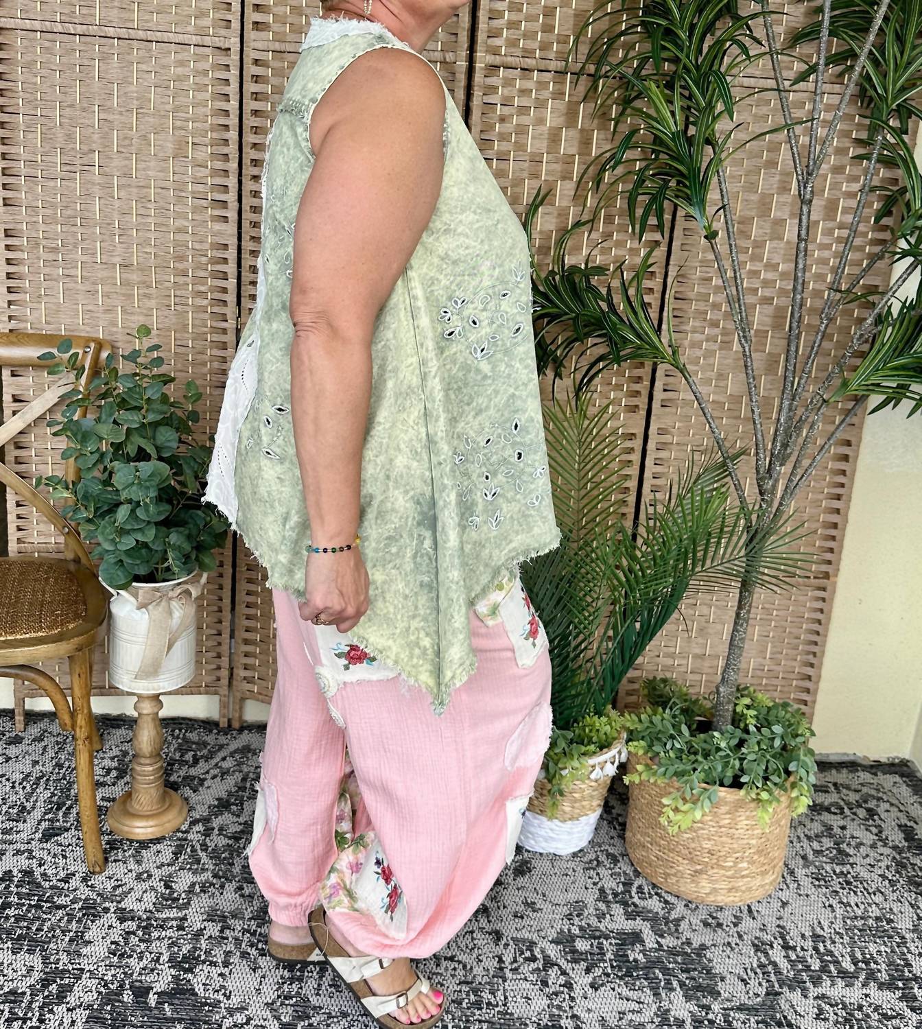 Pol - Go With The Flow Oversized Tank Top