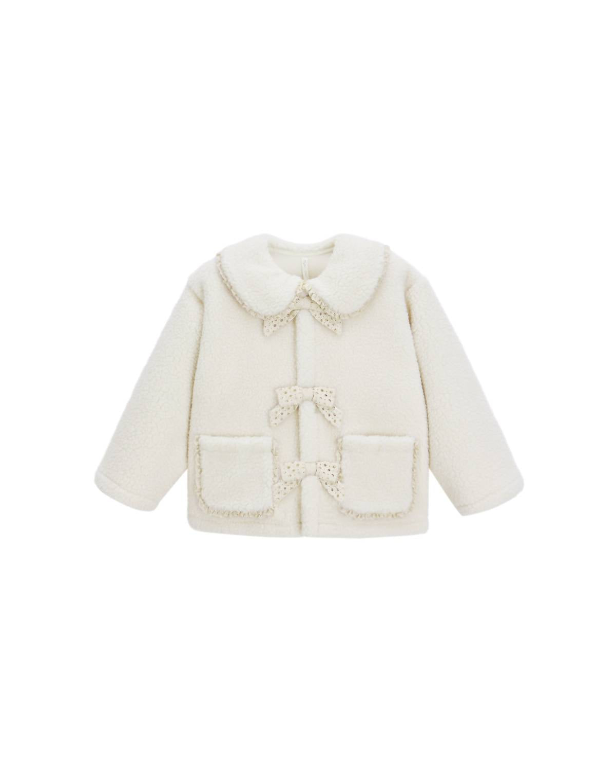 Rylee + Cru - Girls' Sherling Collared Coat
