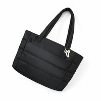Selini New York - Women's Quilted Puffer Front Pocket Tote Bag