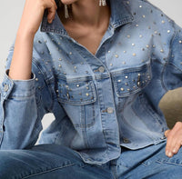Joseph Ribkoff - Pearls And Studs Oversized Jacket