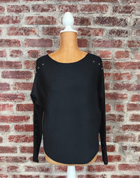 Keren Hart - Pullover Sweater With Studded Sleeve