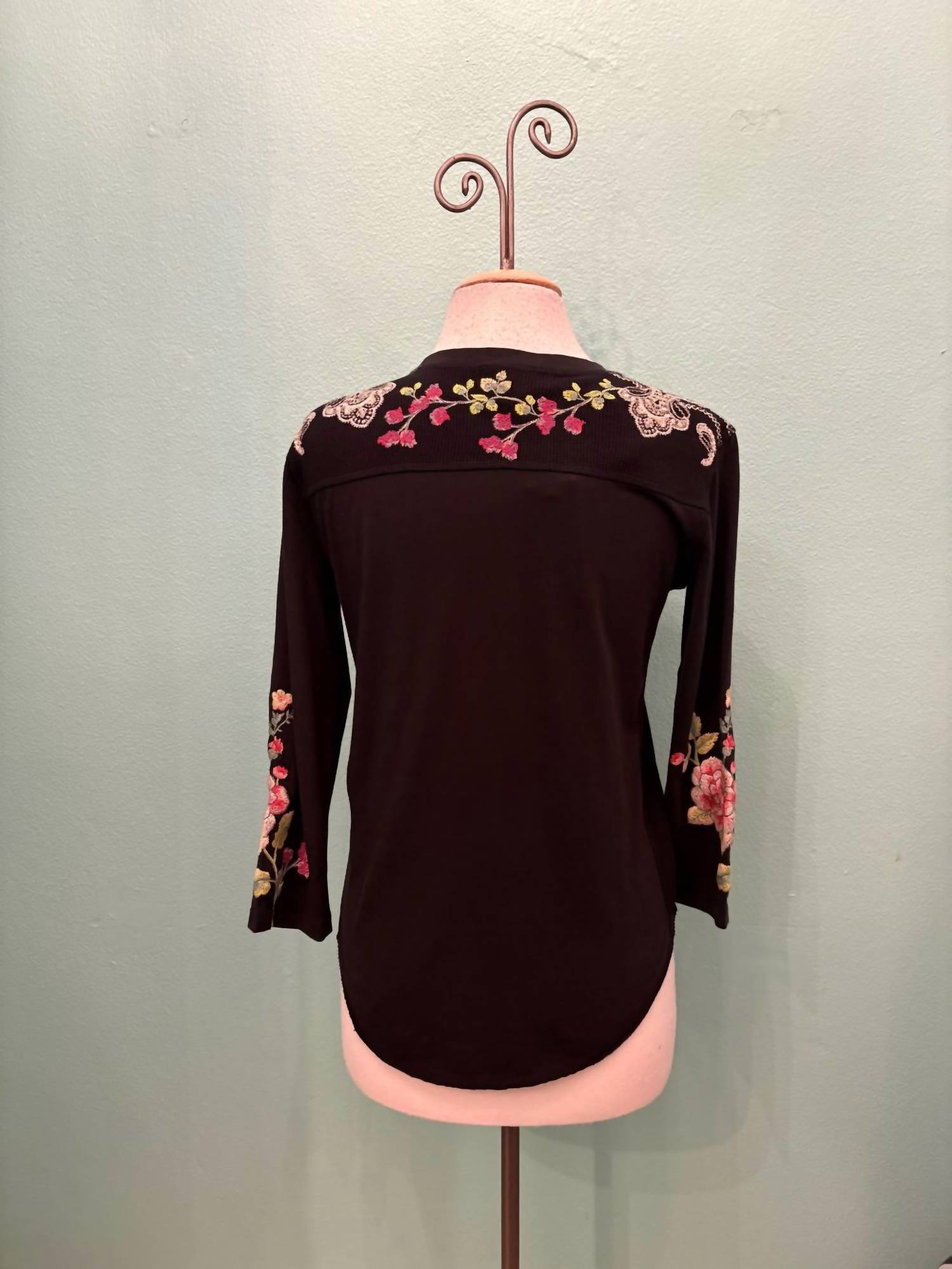 Johnny Was - Women's Maddy Contrast Seam Hem Blouse