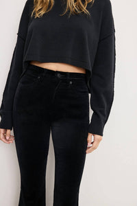 Good American - Velvet High Rise Kick Flare Pant