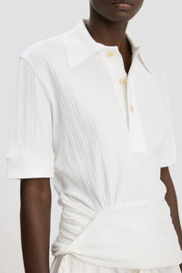 Victoria Beckham - Twist Detail Polo Top