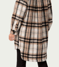 LONG CHECKED SHIRT-JACKET