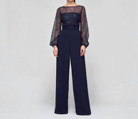 Js Collections - Women's Raelynn Beaded Wide Leg Jumpsuit