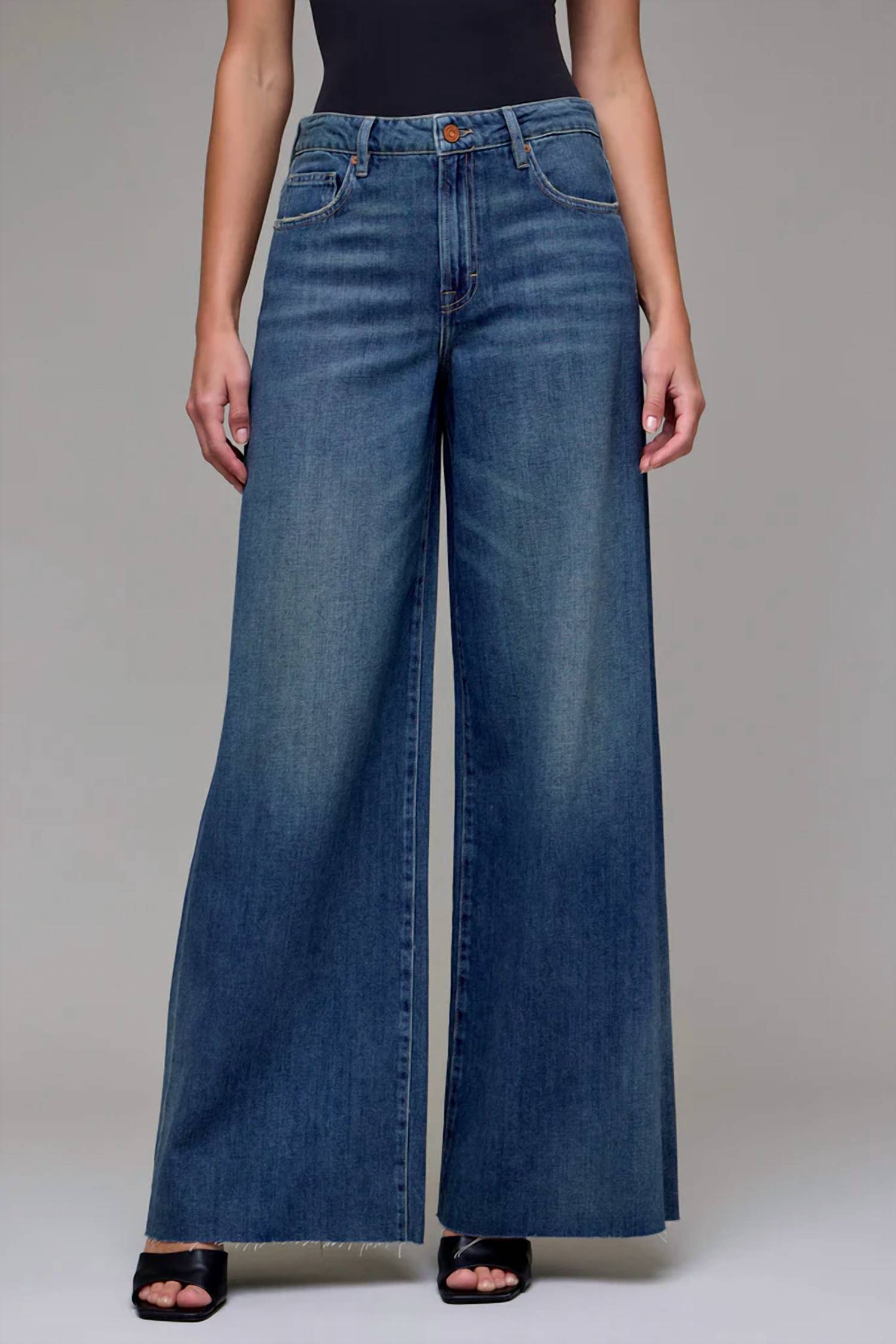 Hidden - Nori High Rise Super Wide Leg Jeans