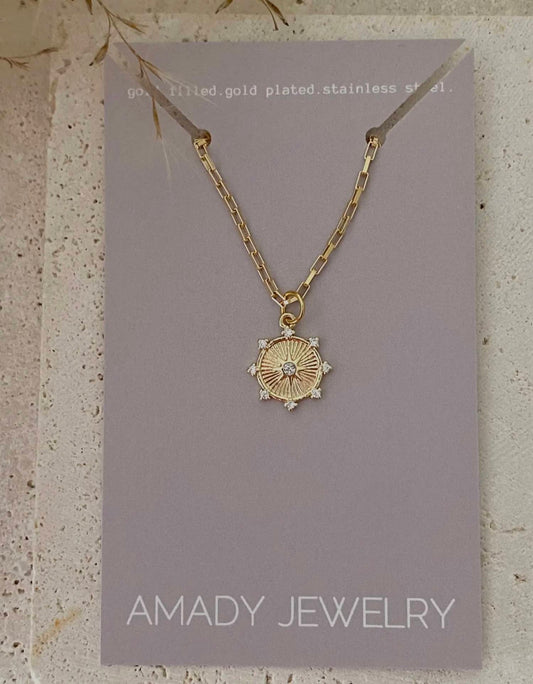 Amady Jewelry - Women's Charm-coin Pendant Necklace