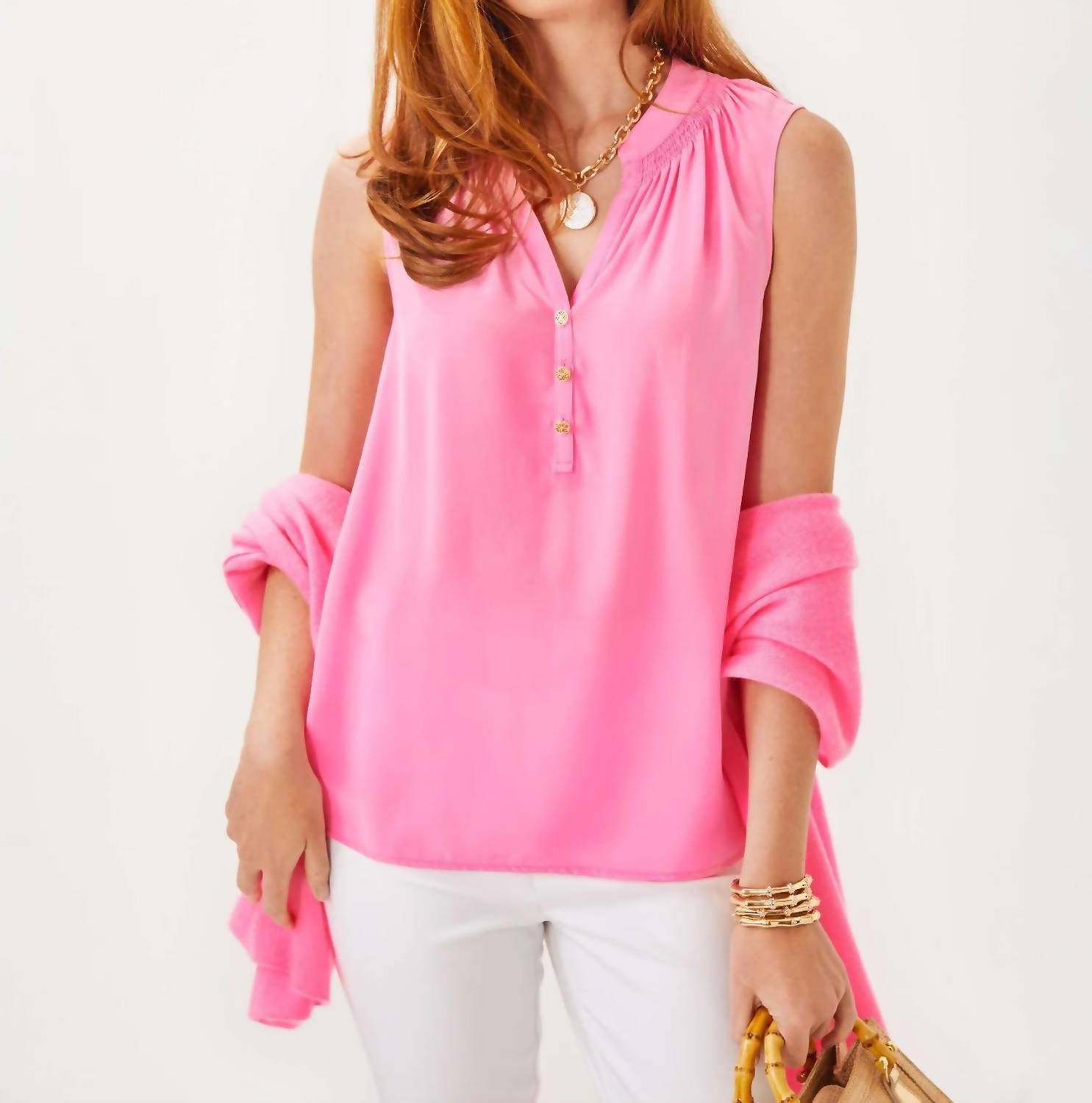 Lilly Pulitzer - Sleeveless Elsa Silk Top