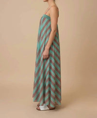 J.Nna - Serena Striped Maxi Summer Dress