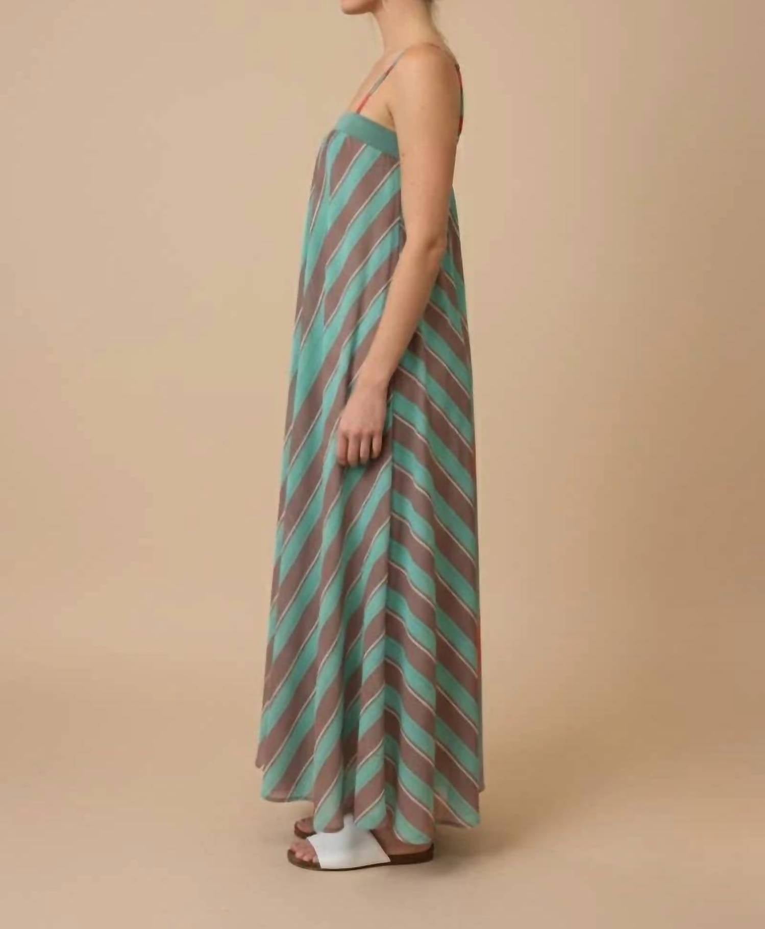 J.Nna - Serena Striped Maxi Summer Dress