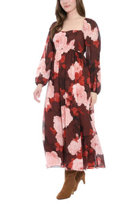 London Times - Trudie Maxi Babydoll Dress - Plus