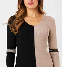 Angel Apparel - V-neck Ribbed Sweater