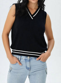 Red Haute - V-neck Shell Tank