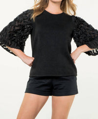 Thml - Textures Puff Sleeve Top