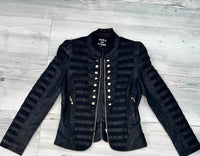 Belle D'Amour - Faux Leather Military Jacket