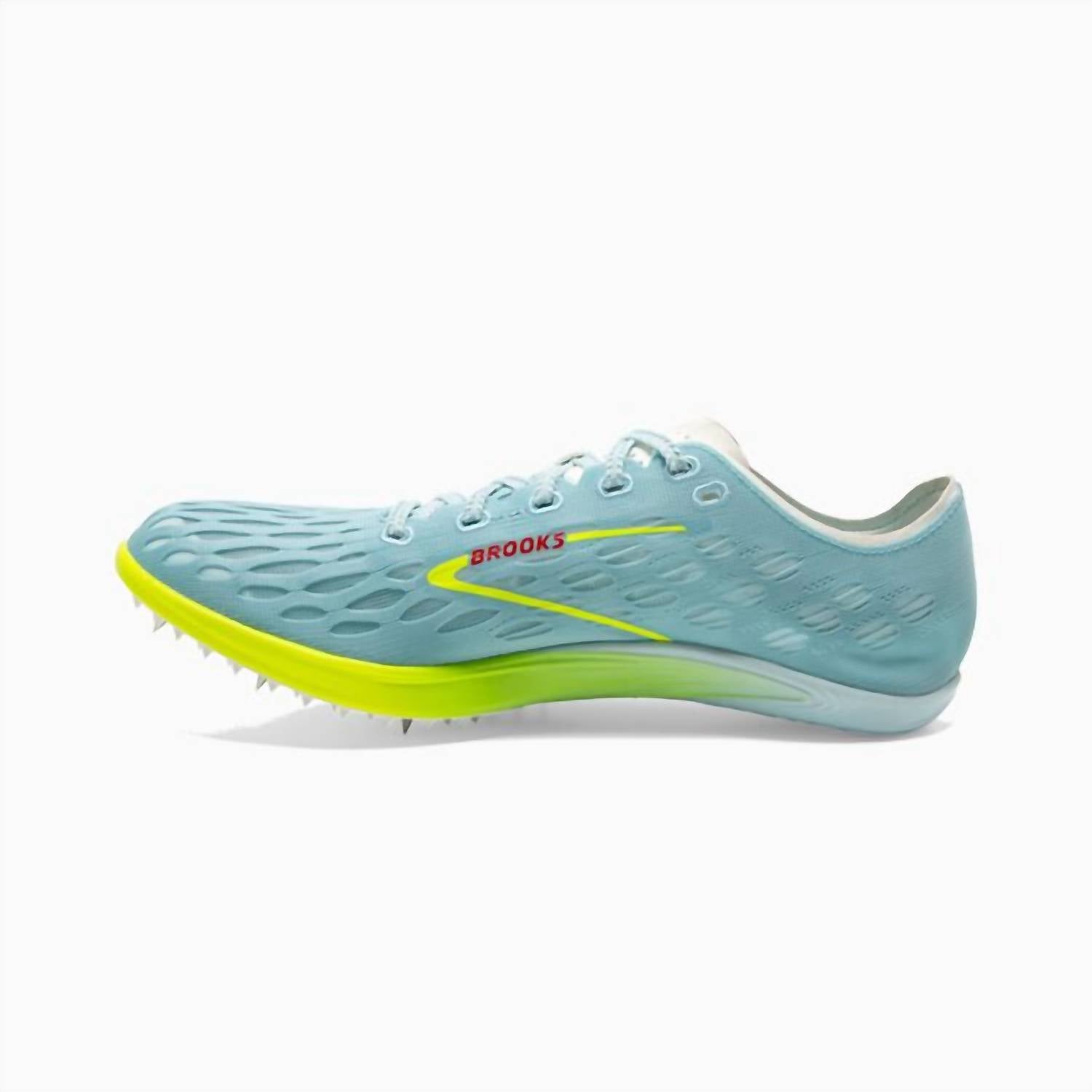 BROOKS Unisex Elmn8 V7 Running Shoes in blue glow nightlife red - women's shoe - view 4