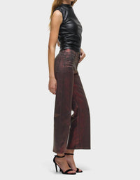 Hudson - Rosie High-rise Wide Leg Jeans