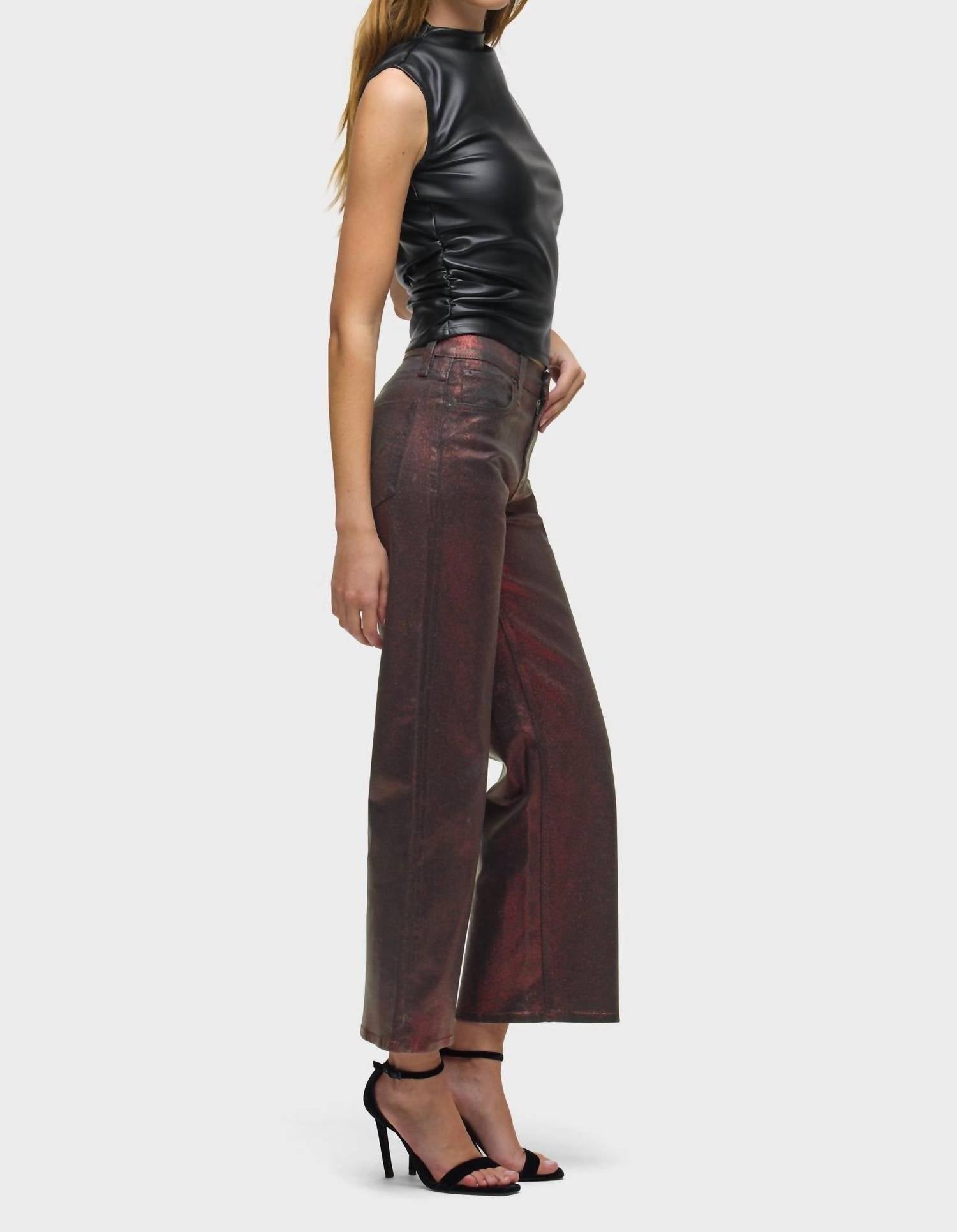 Hudson - Rosie High-rise Wide Leg Jeans