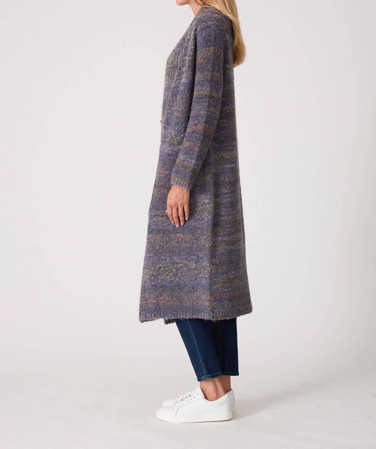 Lovestitch - Marled Knit Duster Cardigan