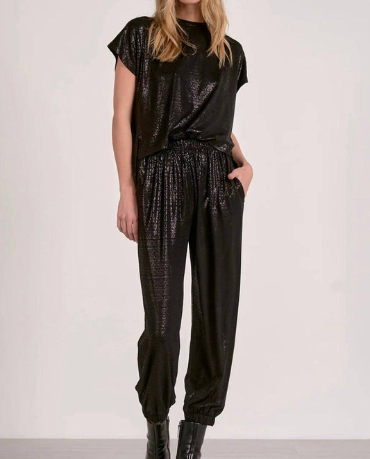 Elan - Shimmer T-Shirt Jumpsuit
