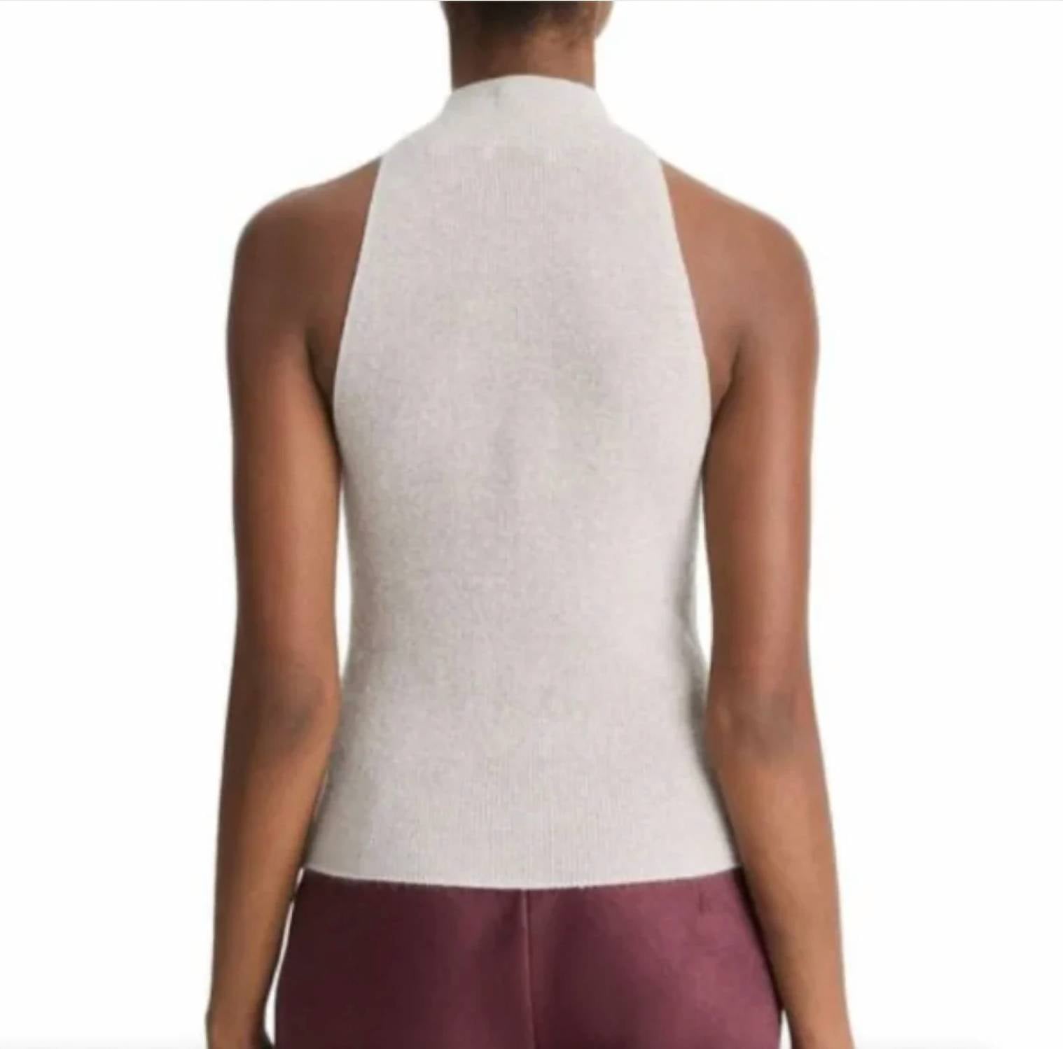 Vince - Metallic Mock Neck Tank