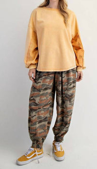 Easel - Dolman Mixed Terry Pullover Sweater