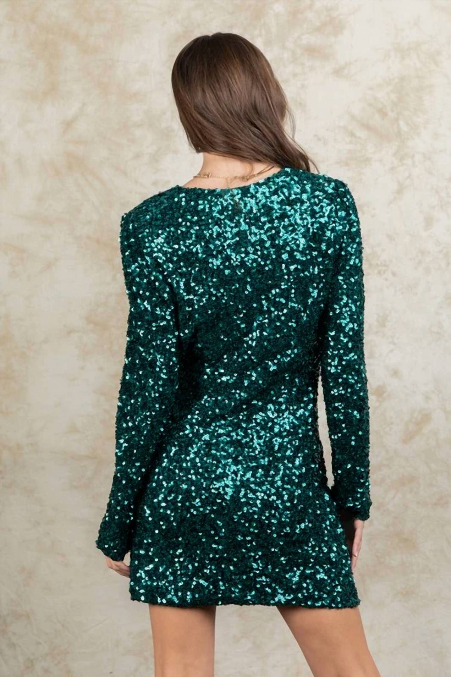 Very J - Sequins Glitter Party Mini Dress