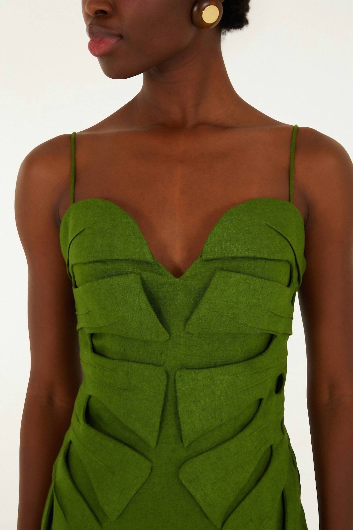 Farm Rio - Monstera Sleeveless Midi Dress