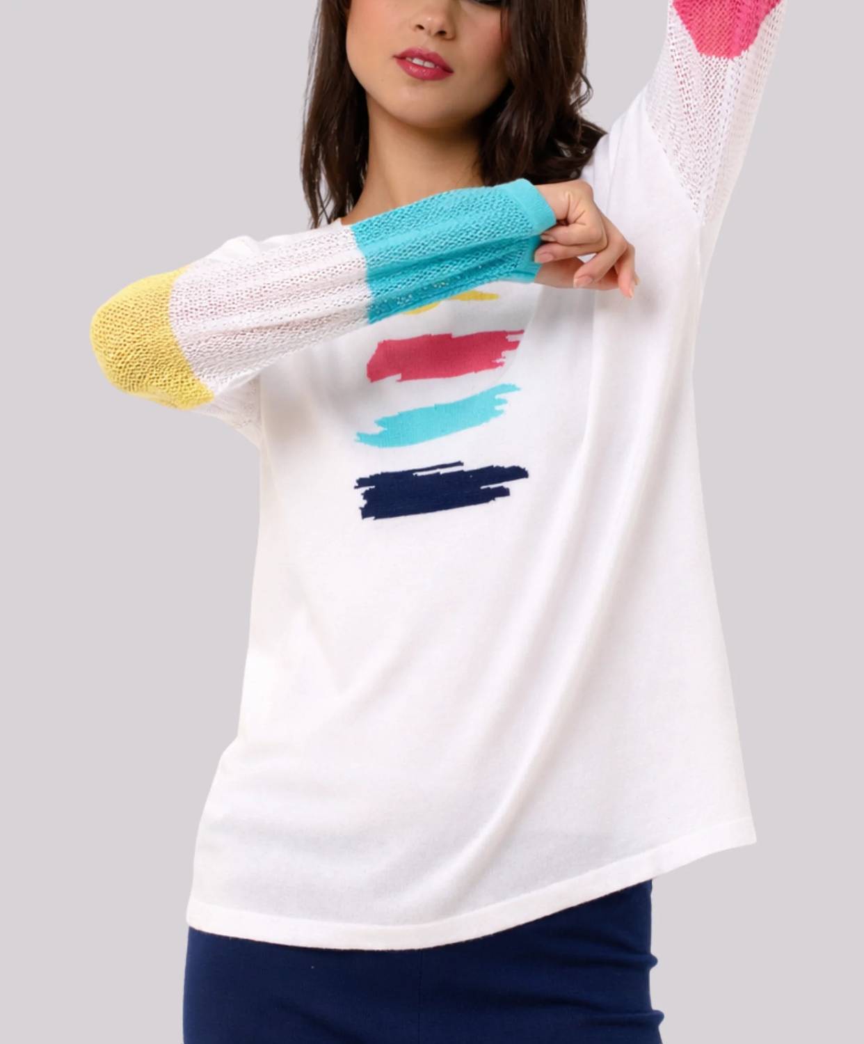 Angel Apparel - Crochet Long Sleeves Top