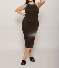 Thinking Mu - Glass Pleated Miriam Midi Dress