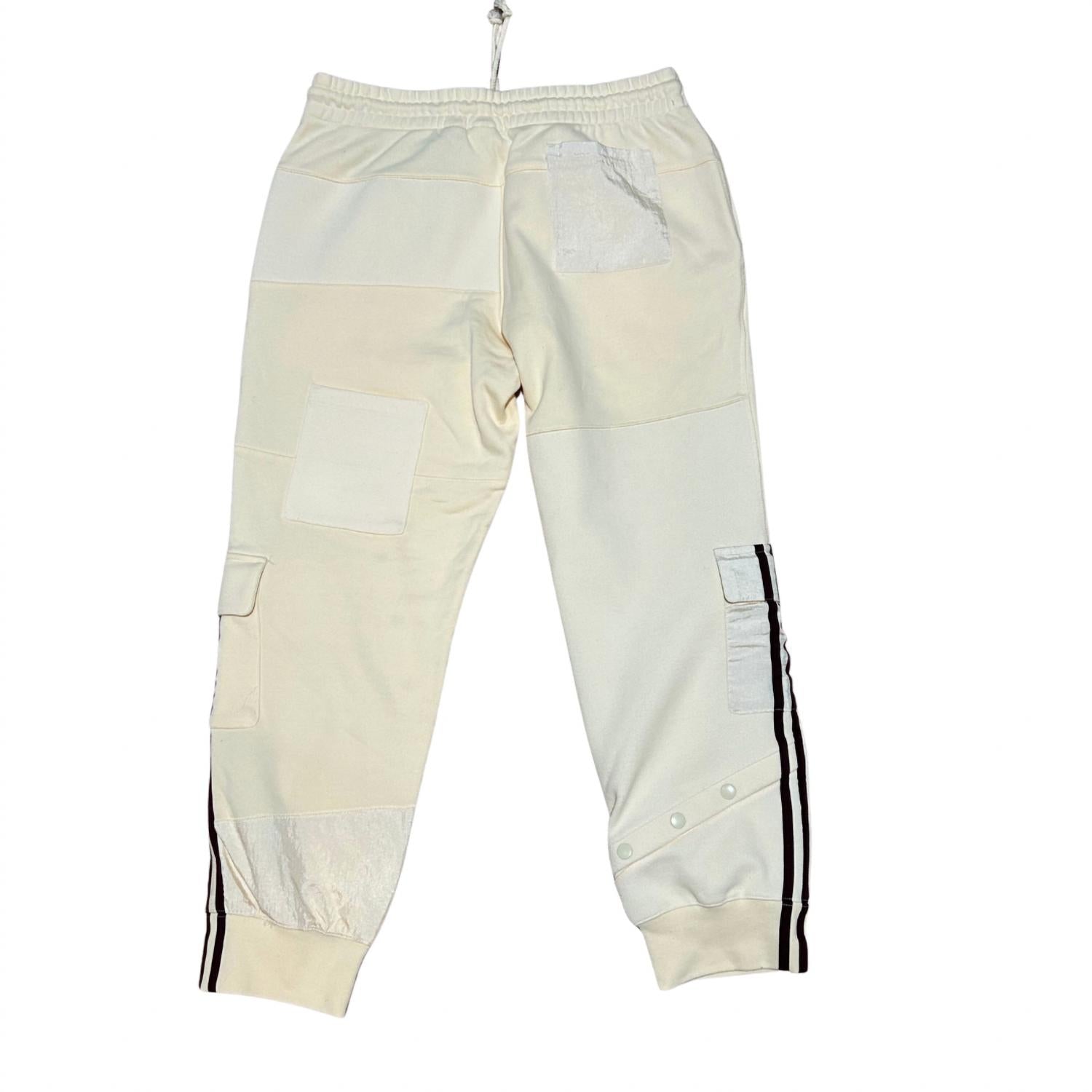 ADIDAS X Ivy Park Men's Cargo Sweatpants in ecru - men's pants - detail view