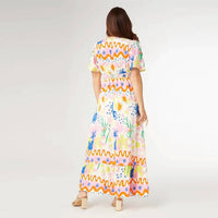 Coco + Carmen - Picasso Short Sleeve Maxi Dress