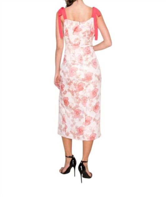 B.Right - Aimee Coral Midi Dress