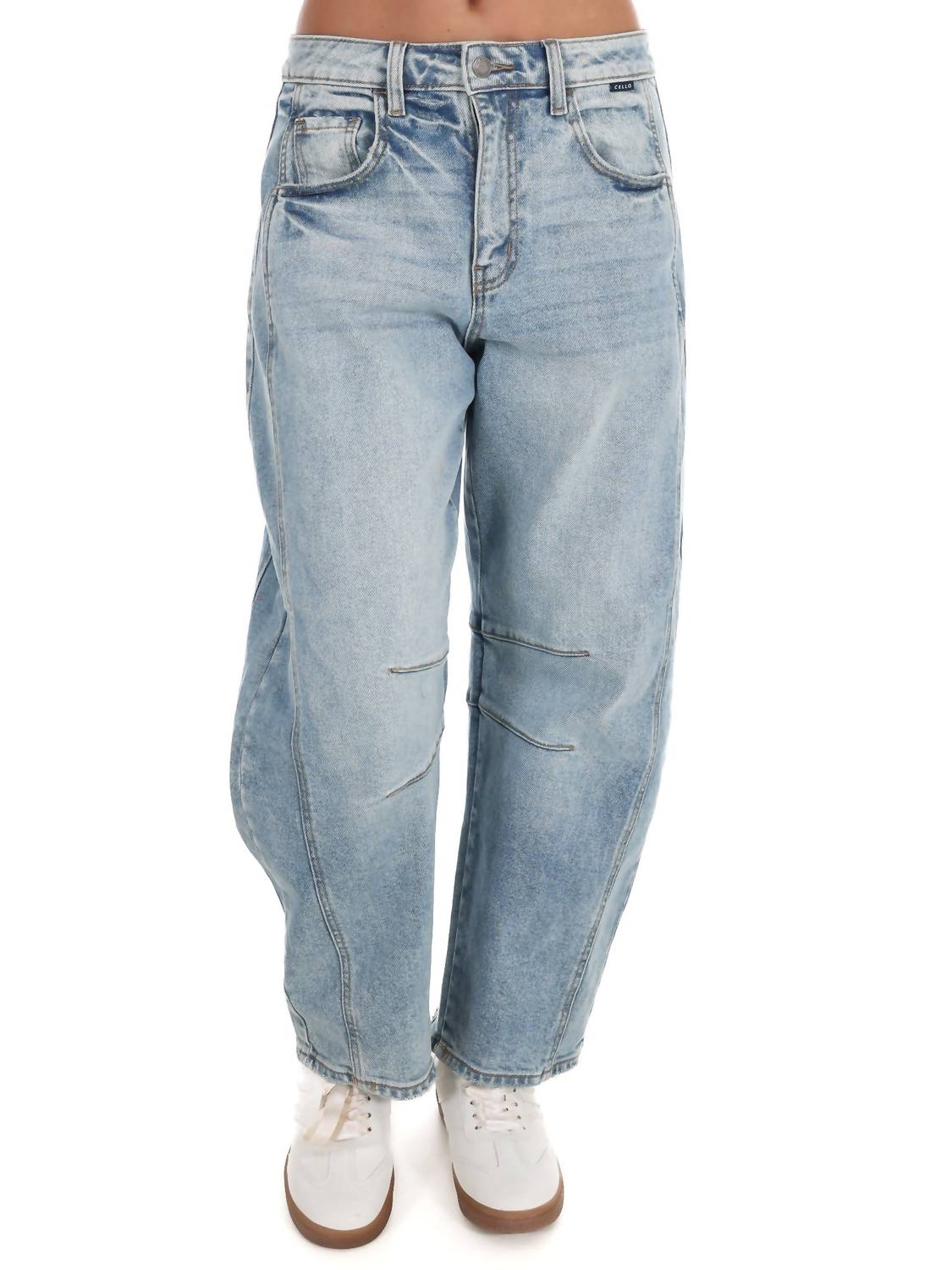 Cello - Mid Waisted Barrel Jeans