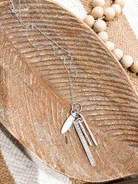 Southern Seoul - Women's Multi Charm Arrow Long Necklace