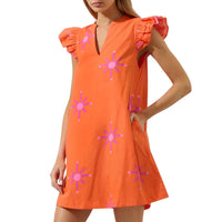 Sugarlips - Karani Starburst Evalyn Ruffle Mini Dress