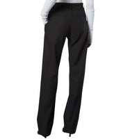 Enza Costa Women's Straight Leg Chino Pants in black - women's pants - alternate view