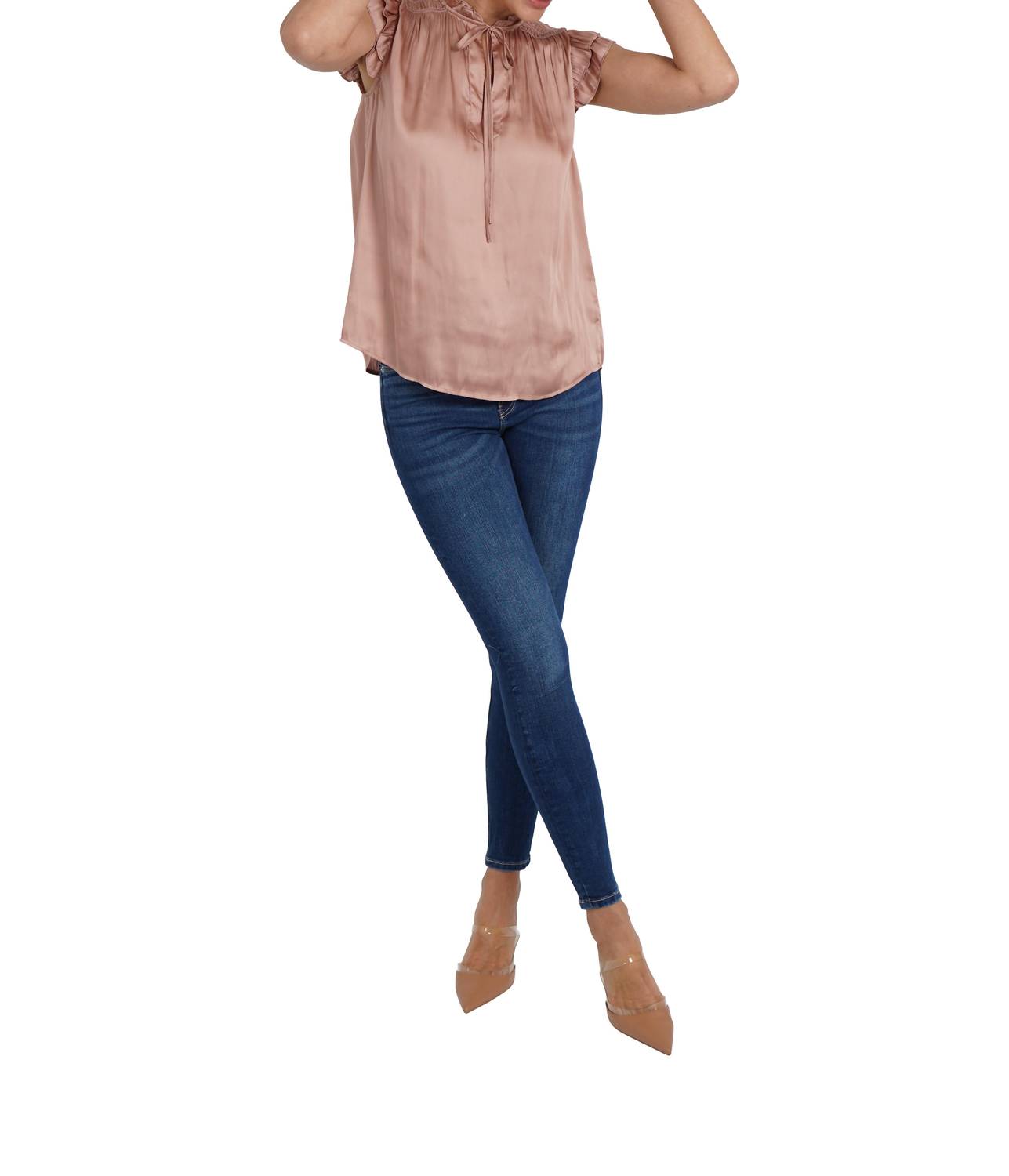 Love Token - Agatha Ruffle Sleeve Top