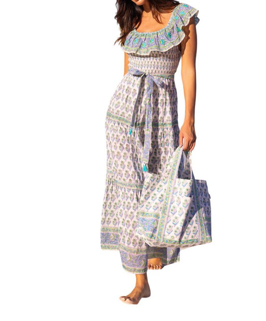 Bell - Embroidered Maxi Dress