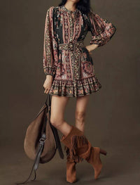Farm Rio - Flowering Garden Tree Mini Dress