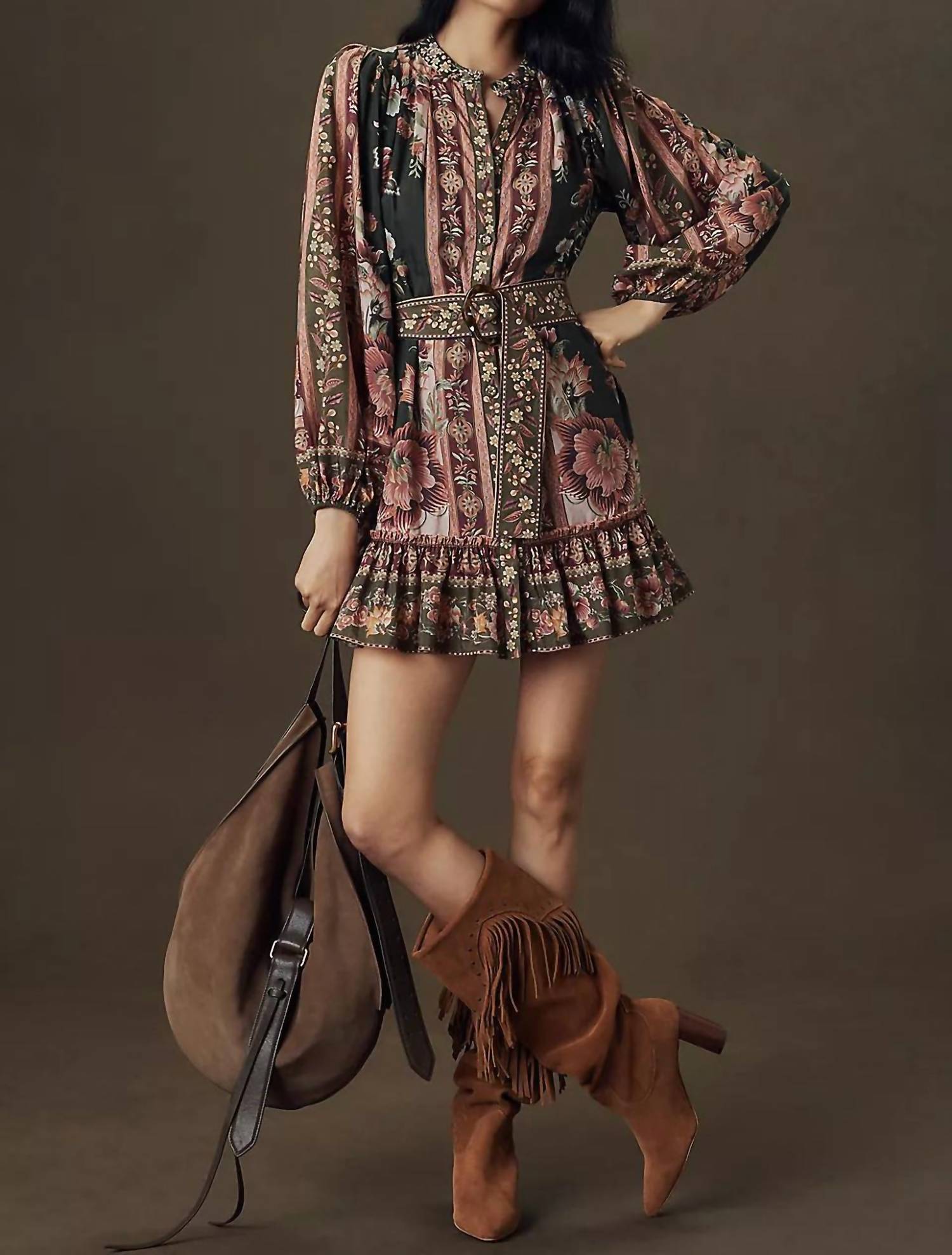Farm Rio - Flowering Garden Tree Mini Dress