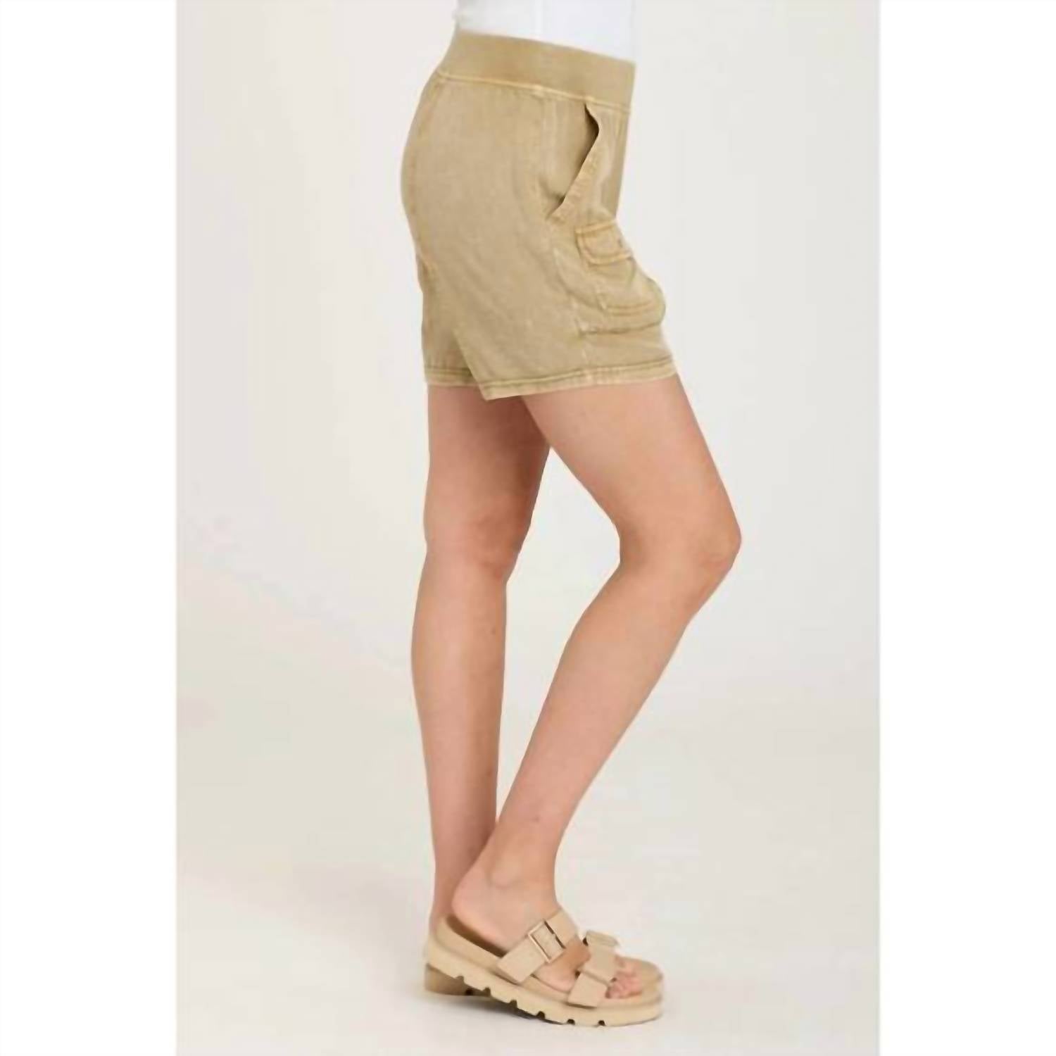 Xcvi - Distressed Pull-on Wash Shorts