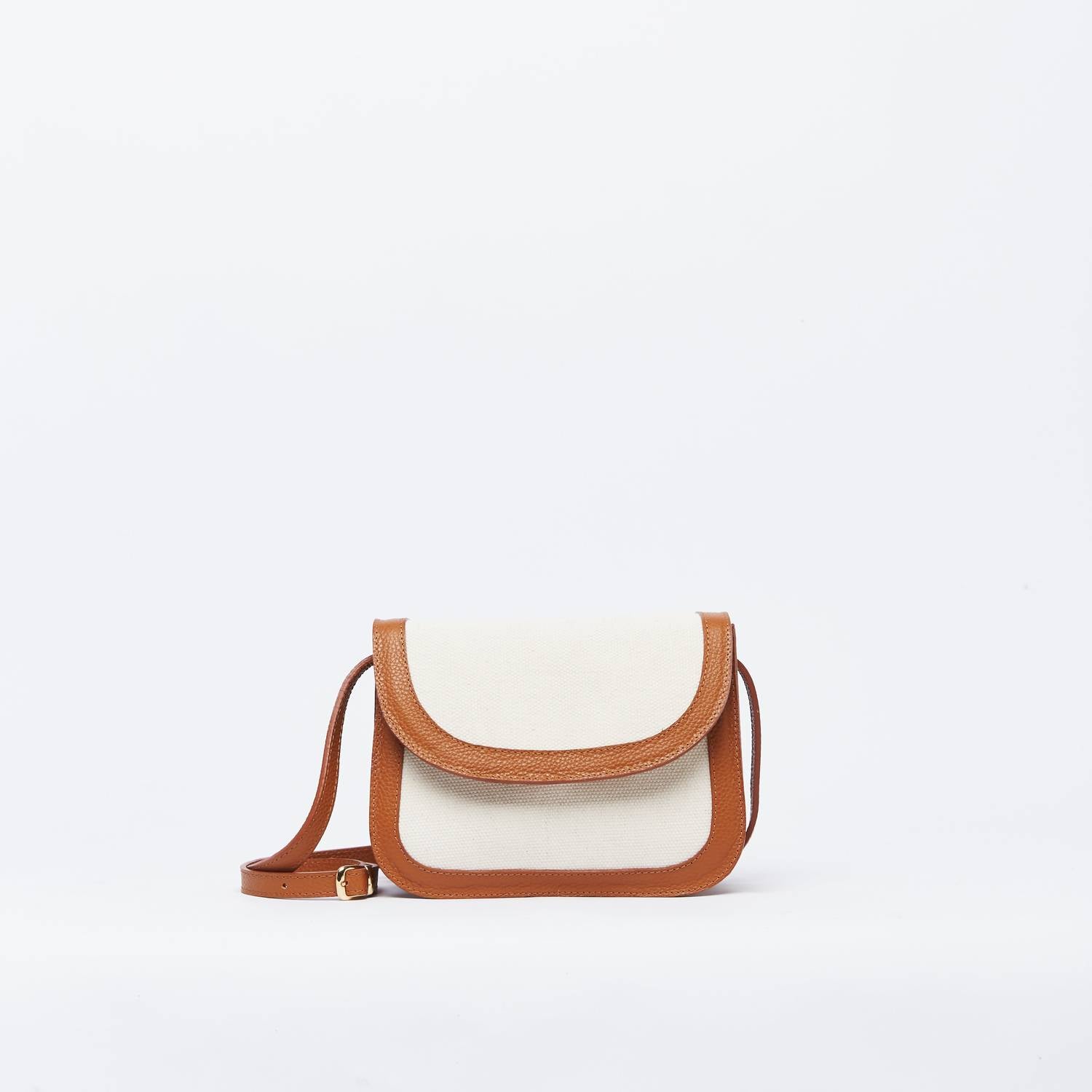 Florez Women's Leather Crossbody Bag in caramel - women's bag
