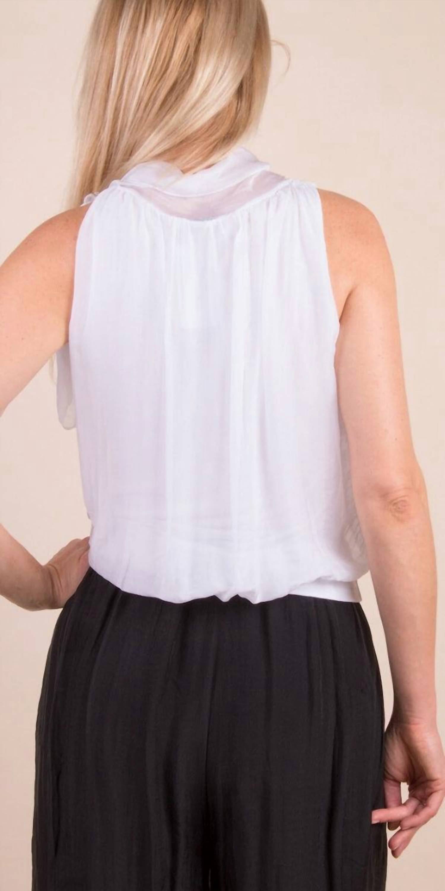 Gigi Moda - Desio Silk Sleeveless Top