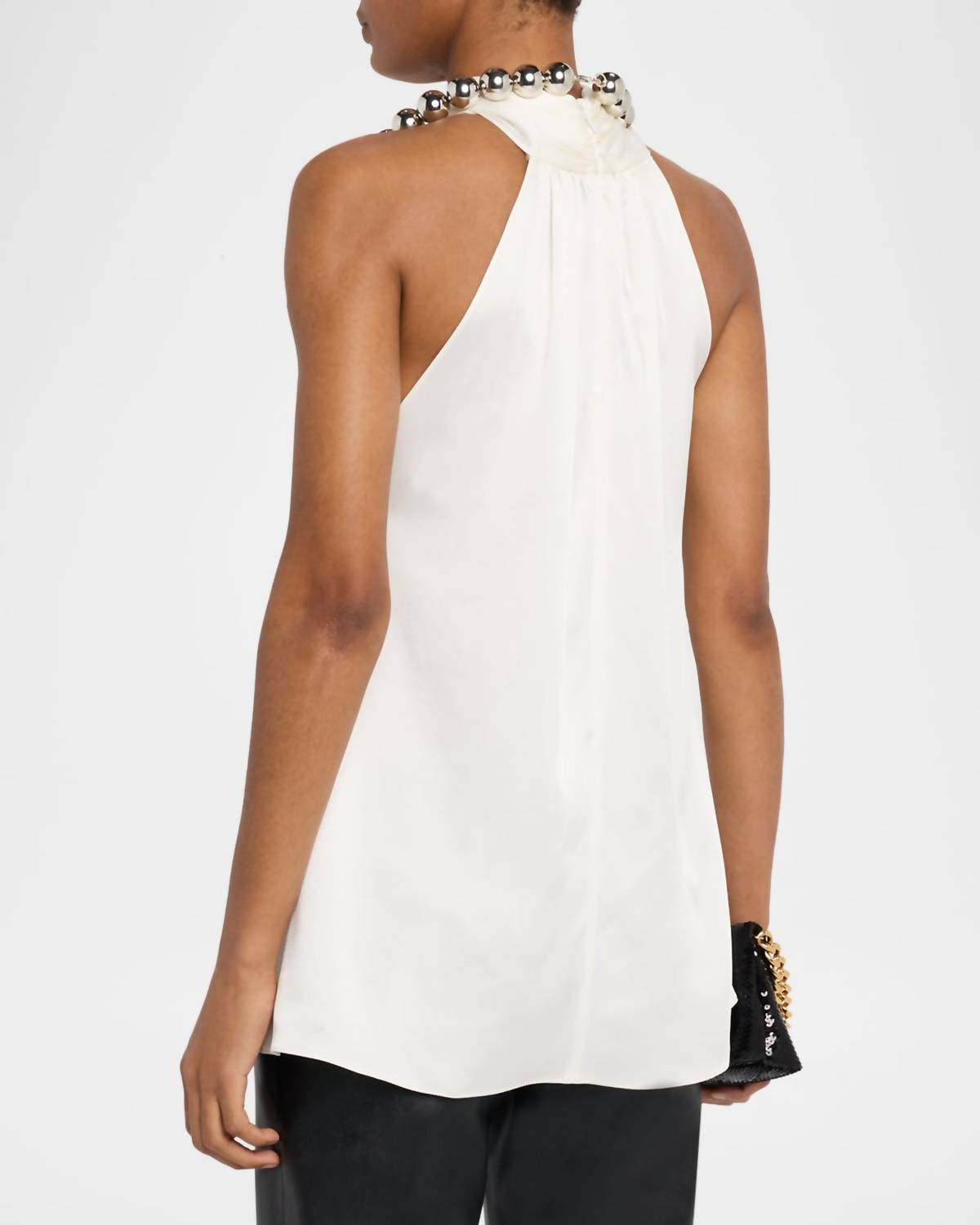 Stella McCartney Sphere Top in cream - women's blouse - detail view